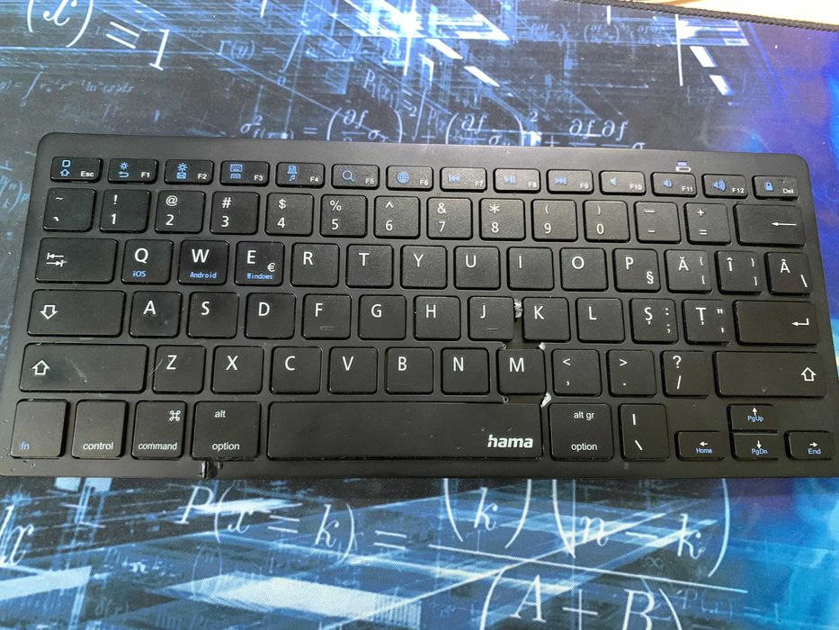Hama Tastatura Bluetooth, Neagra, compatibil cu Android/iOS/Windows