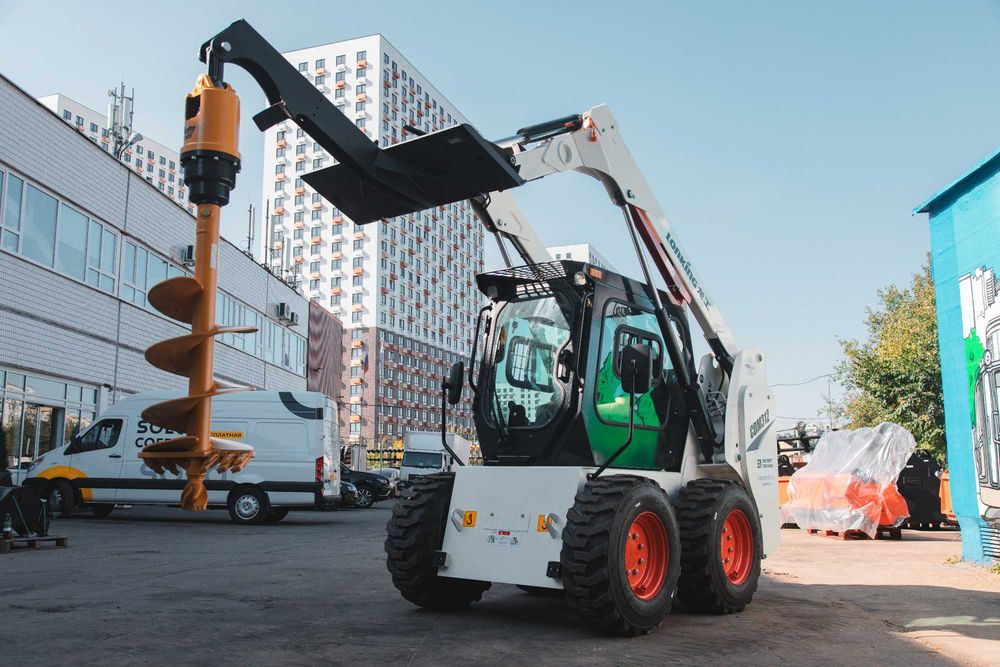 Гидровращатель (ямобур) Delta RD5 на мини-погрузчик JCB SSL 175