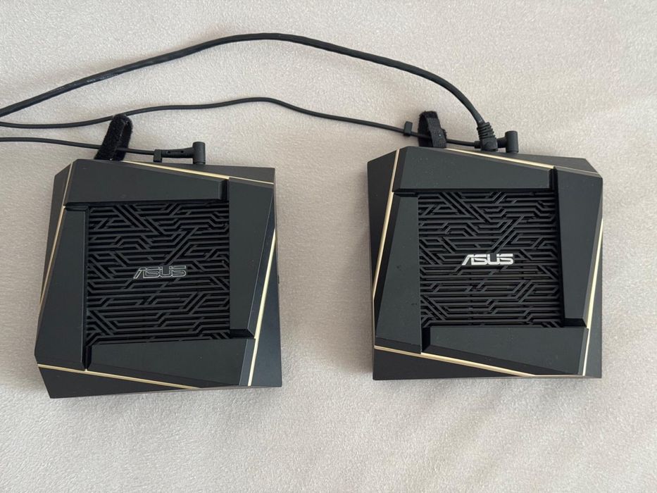 Sistem Mesh Wi-Fi ASUS RT-AX92U (2-PK), AX6100, Tri-Band, Wi-Fi 6, AiMesh, Router Wireless
