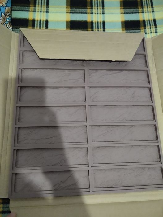 Силиконовая форма для гипса и бетона "Римский кирпичик"с имитацией шва