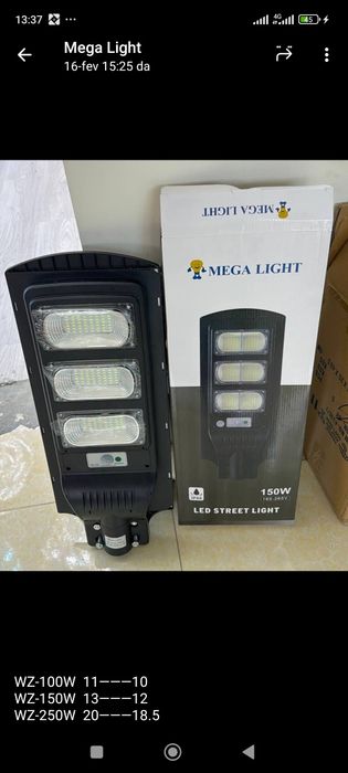 Quyosh panelli yoritgich, Solar led, ko'cha chiroq, Projektor, led