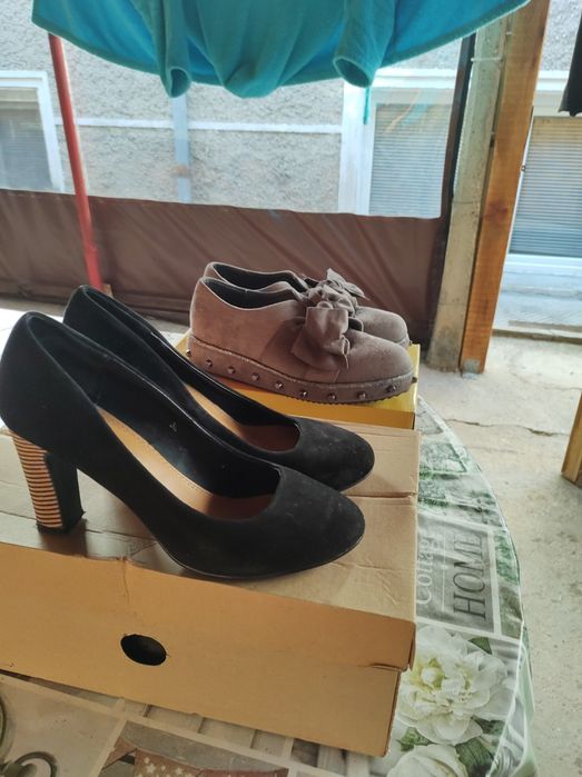 Обувки с ток почти нови