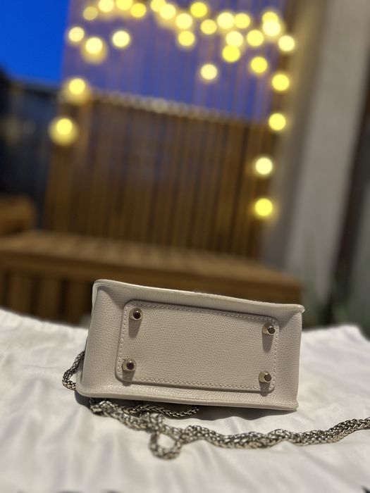 Geanta Furla metropolis mini nude/ crem piele naturala