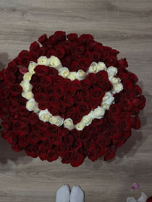 Букет цветов 101шт 201шт