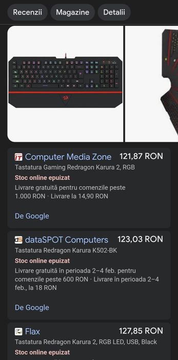 NOU ‼️ Tastatura RGB Gaming Redragon Karura 2, pe fir USB