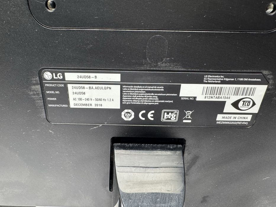 Монитор - LG 24UD58 - B / 24 inch
