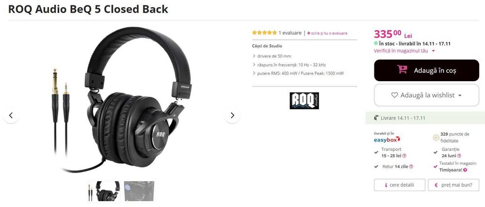 Casti audio ROQ Audio BeQ 5 Closed Back