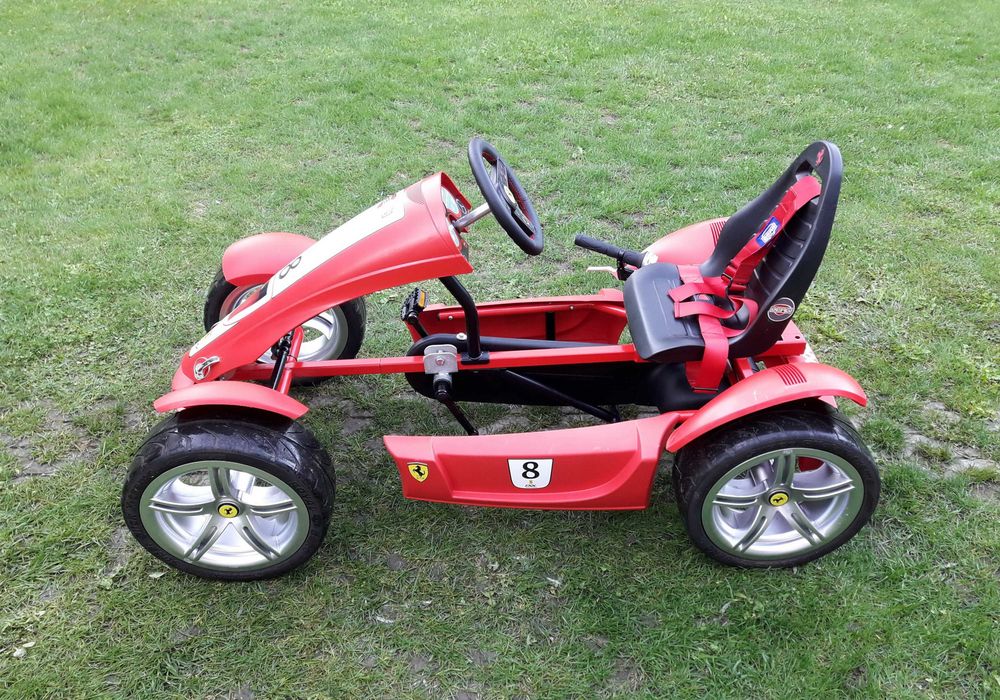 Cart (Kart) cu pedale Berg Ferrari FXX Exclusive BF-7, 7 viteze – roșu