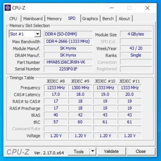 Memorie laptop Samsung DDR4, 2666 MHz, 8GB (2x4GB), PC4-21300, 1.2V