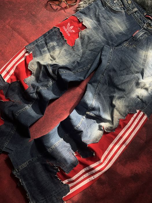 Custom dsquared2 & adidas jeans