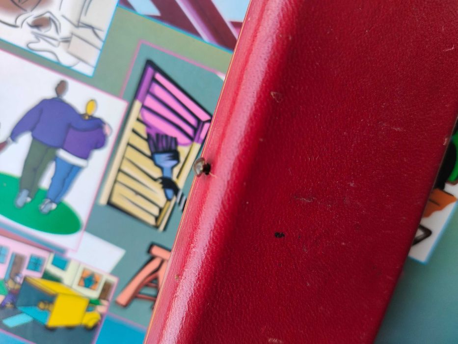 Cutie Vintage Ceas Omega colectie anii 40 piele deschidere buton