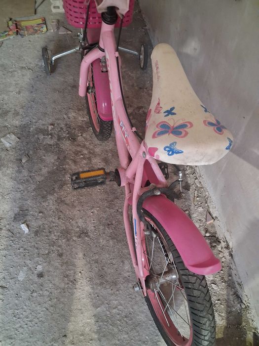 Детско колело с помощни 16"