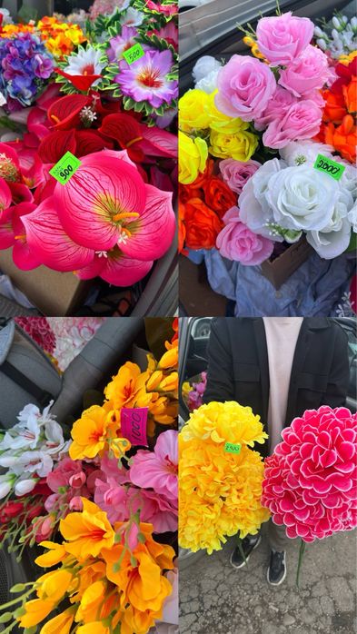 В продаже искусственные цветы