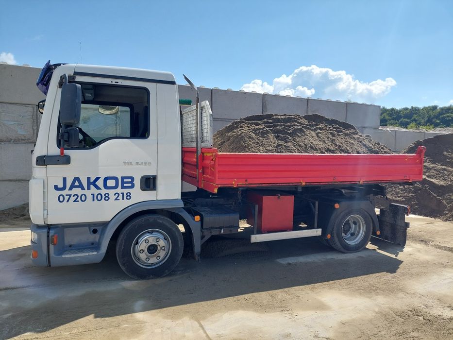Excavator de inchiriat.    Lucrări cu utilaje,transport basculabil 7.5