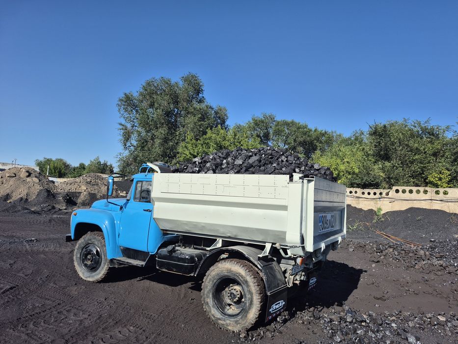 Зил самосвал доставка.  Уголь шибаркуль