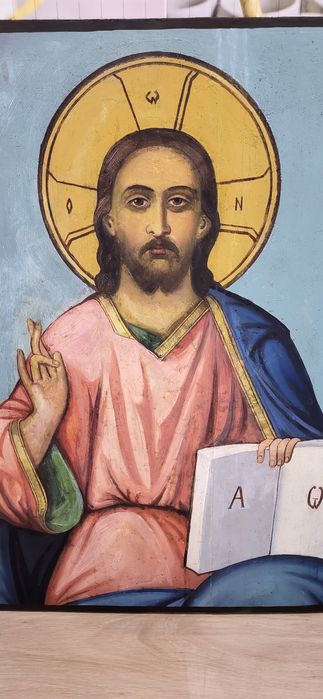 Icoana veche pictură pe lemn