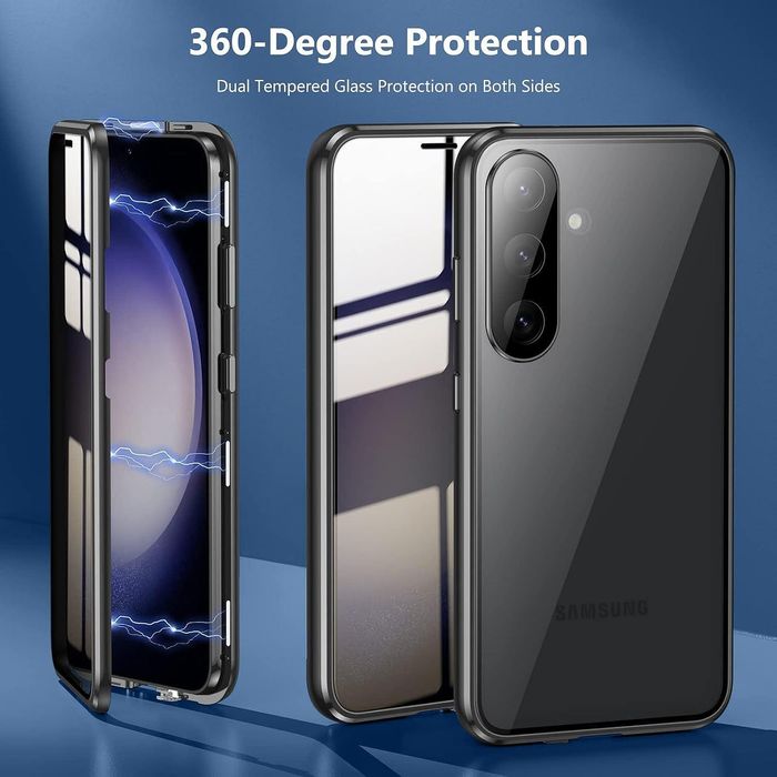 Двоен магнитен кейс за samsung galaxy a56 със защита на камерата