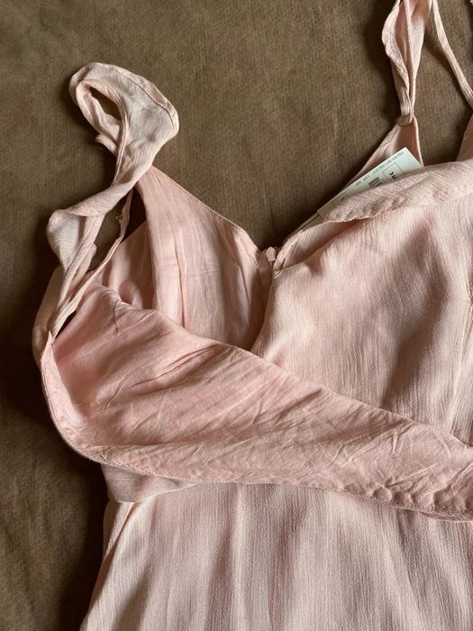 Rochie lunga roz volane /Rochie deosebita/ocazie/nunta cununie Pimkie