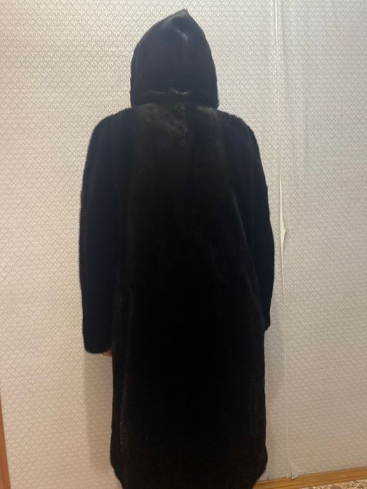 Шуба норковая черный