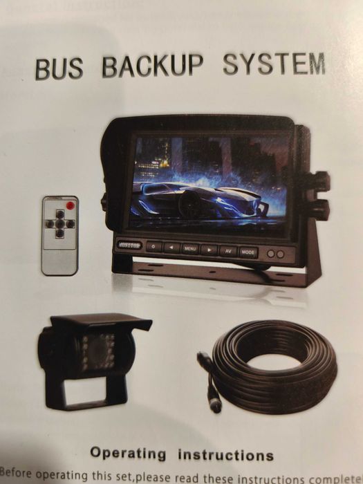Комплект камери за задно виждане YEDDY Dual Reversing Camera Set 7" ..
