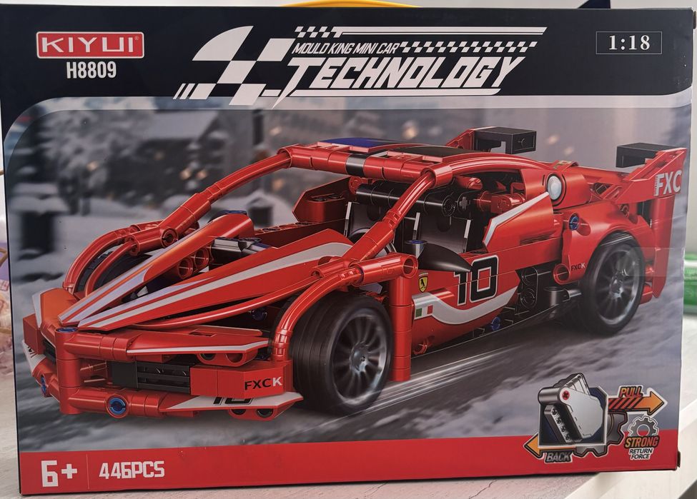 Лего машина красная