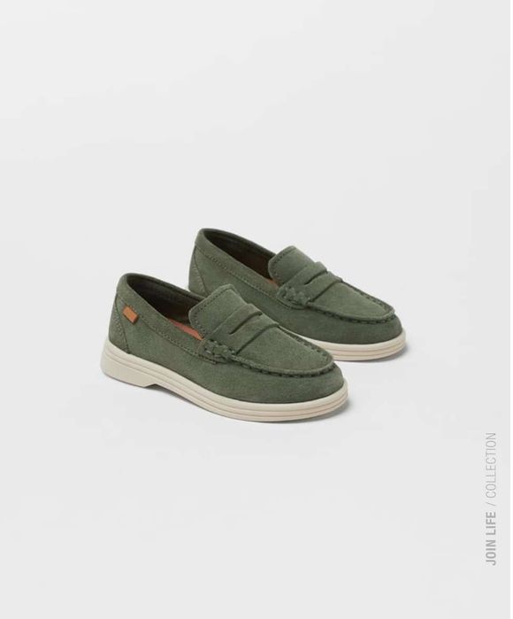 Детские Лоферы из замша Zara