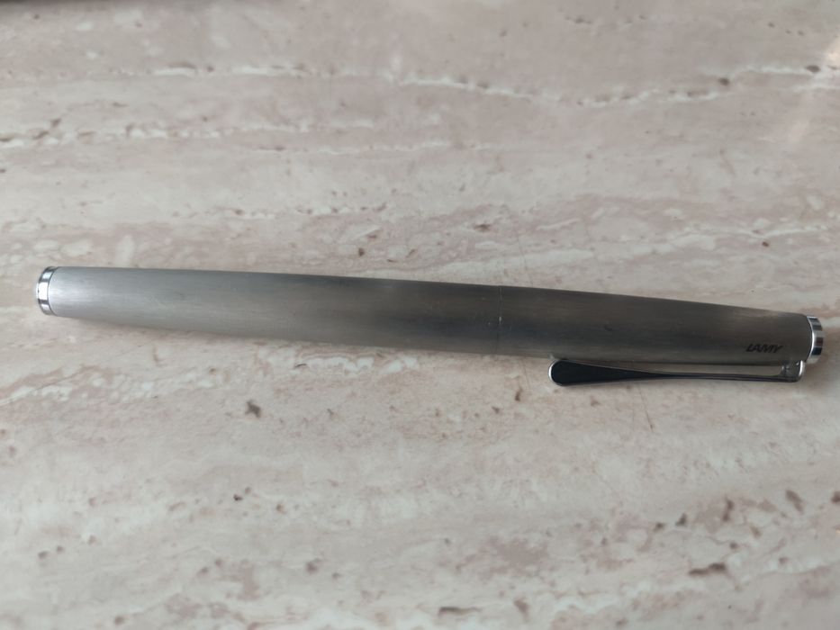 Stilou LAMY Studio Brushed Steel - Peniță M - Original Germania