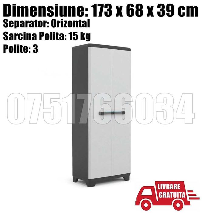 Dulap Vestiar Cabinet Depozitare L1 173 x 68 x 39 cm LIVRAREA GRATUITA