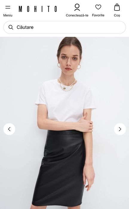 Fusta creion piele Mohito măr. 32