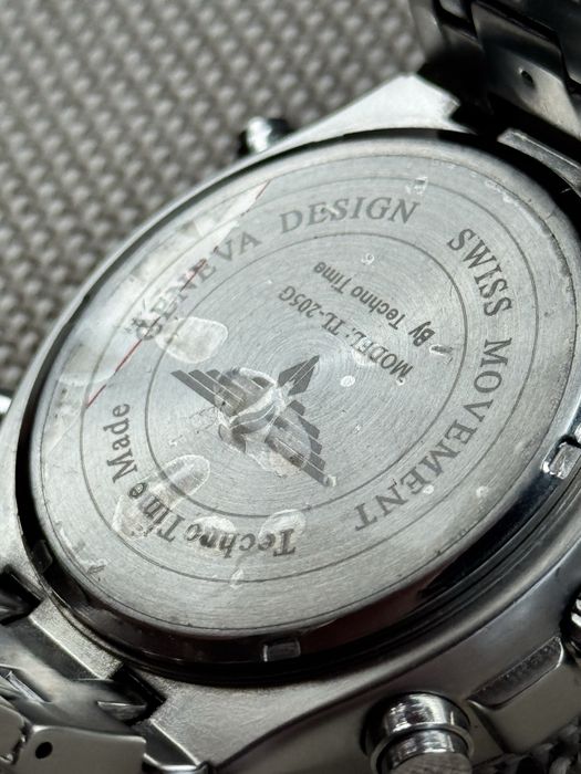 Ceas Geneva Design Limited Edition Gents Dual Time Chronograph