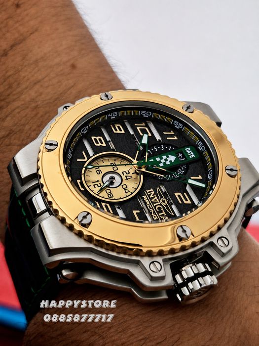 INVICTA Downforce silver/gold 56 mm, Инвикта нов мъжки часовник