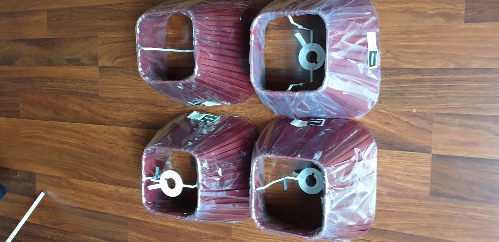 4 Abajur culoare  bordo