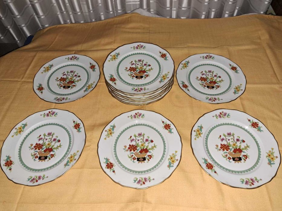 set serviciu farfurii portelan Sologne 12 persoane 43 piese