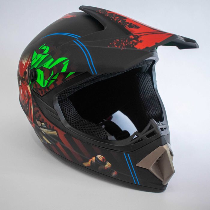 Каска подходяща за мотокрос , планински велосипед , ел. тротинетка