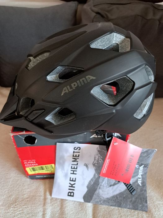 Casca ciclism Alpina Anzana adulti negru mat