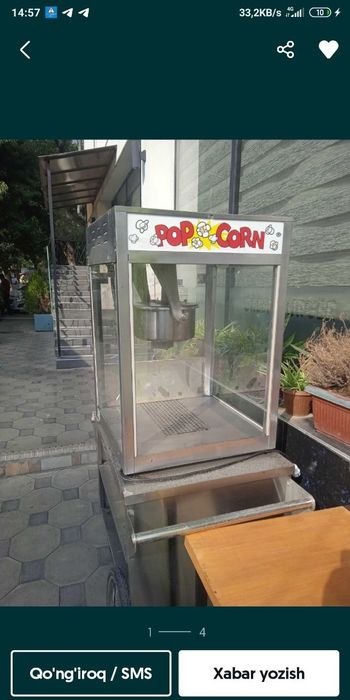 Amerikan popcorn aparat sotuvda