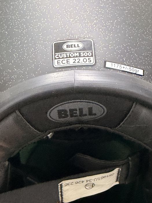 Cască moto originala Bell Custom 500 neagră