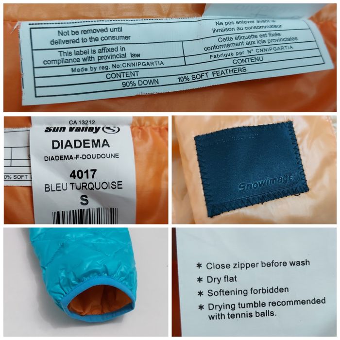 Geaca de puf SUN VALLEY Diadema ultralight, impermeabilă, mărimea S