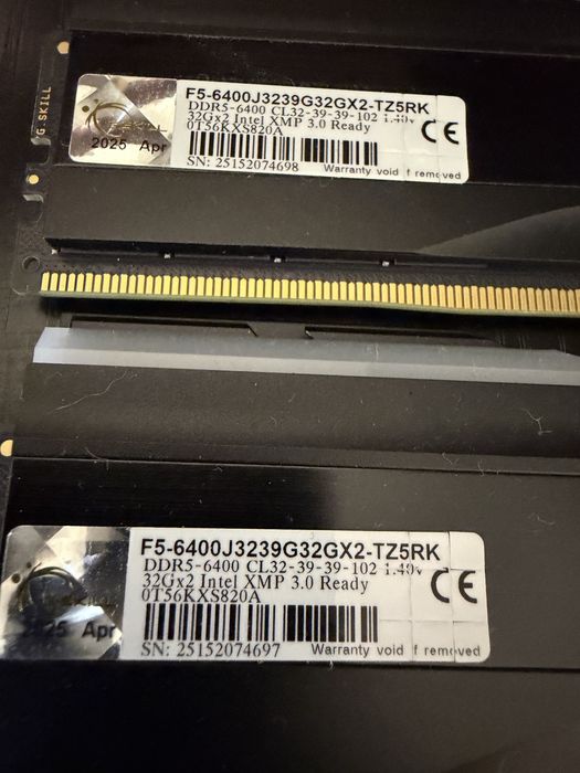 64GB DDR5 6400mhz TridentZ