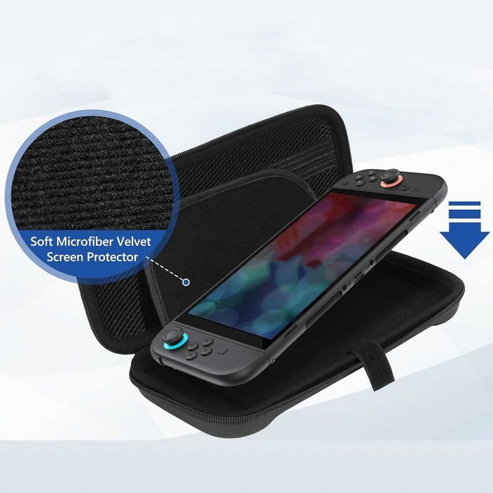 Husă transport Nintendo Switch 2 (2025),carcasa geanta consola 10 slot