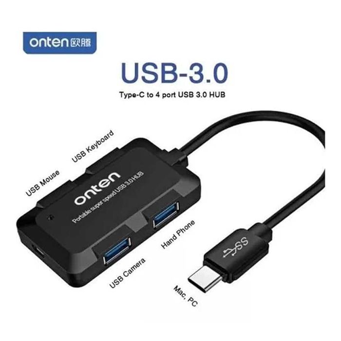 TypeC хаб 4 порт, usb