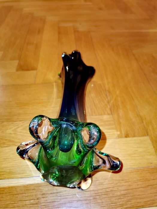 Ваза Мурано стъкло  Swung от Fratelli Toso Венецианско ръчно правено