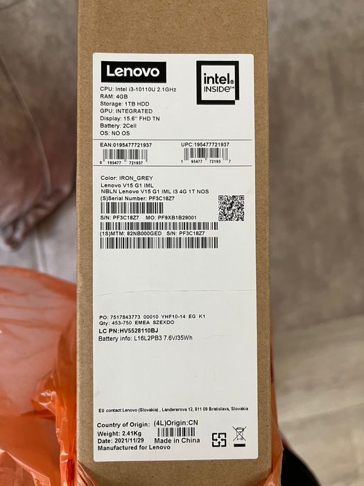 Продам ноутбук lenovo v15