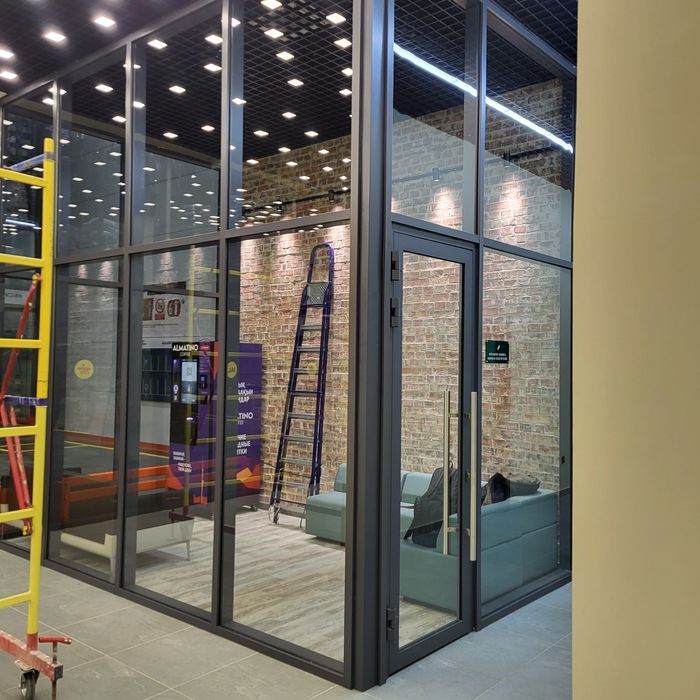 Алюминиевый окна, двери, витражи, перегородки. Пластиковые окна