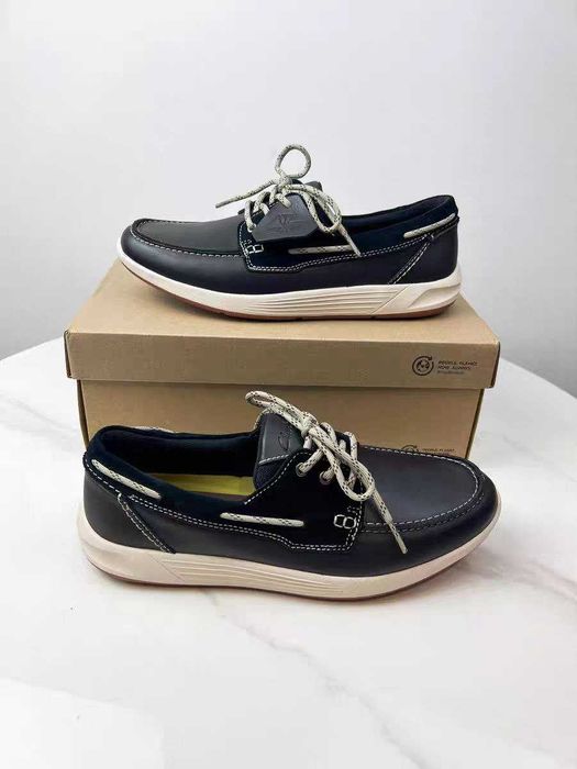 Кожаные мокасины, мужские туфли топсайдеры Clarcs [39-45]