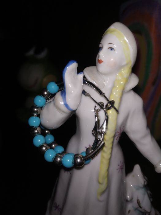 Красивые серьги-кольца