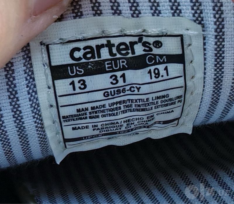 Оригинальные детские кеды Carter's