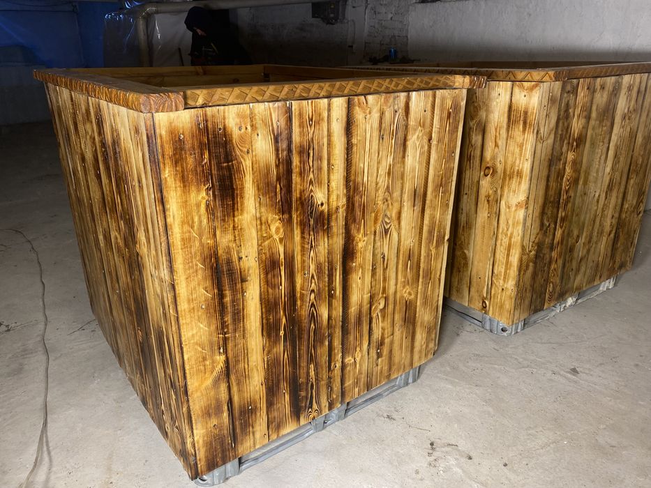 Купель из евро куба