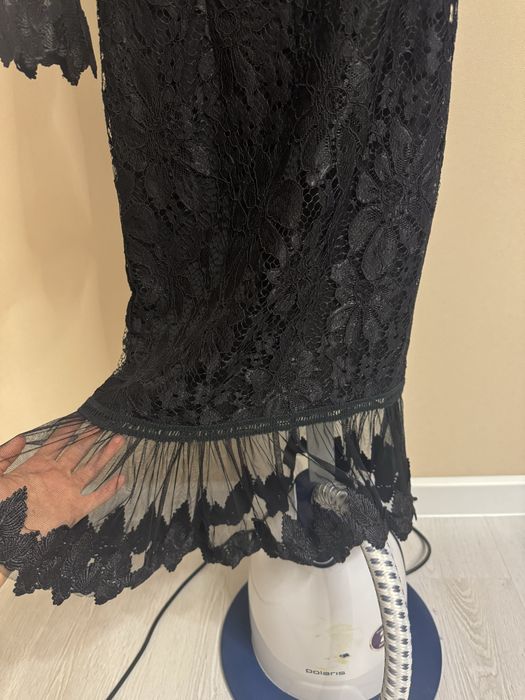 Платье короткое черное