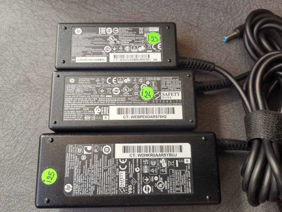 HP Incarcator ac Adaptor 90W-65W-45W de 19.5V mufa subtire Albastra